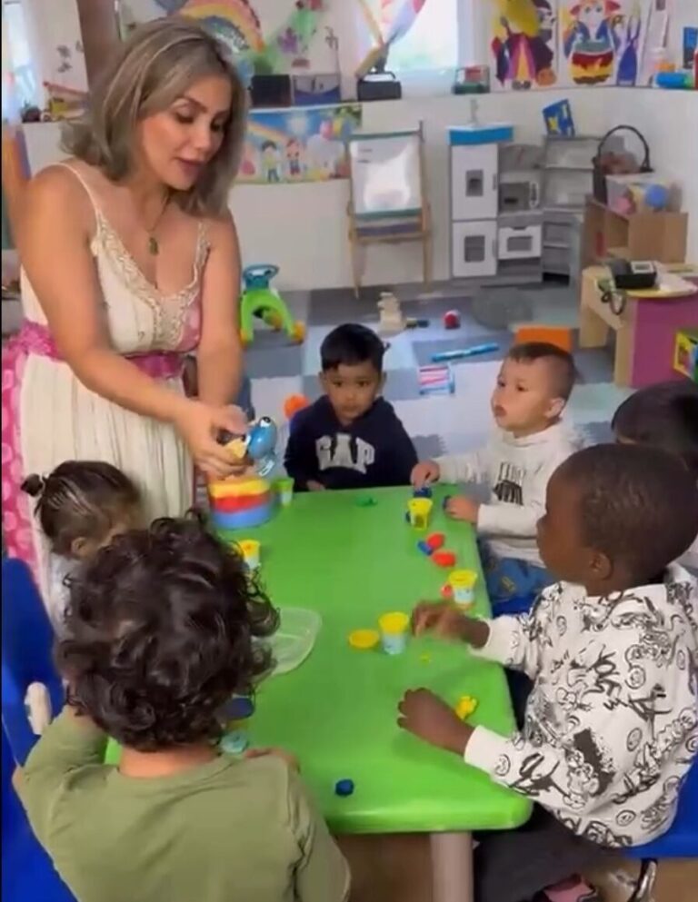 Hands-on learning activities at Aria Daycare